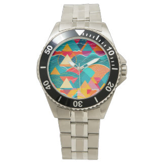 Reloj De Pulsera Abstract Mountains and River