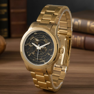 Reloj De Pulsera Abstract Obsidian Watch Dial