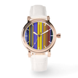 Reloj De Pulsera Abstract Stripes Design 1