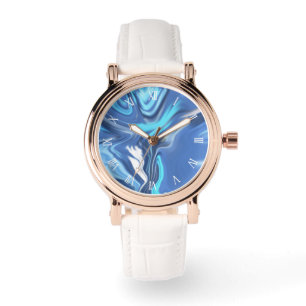 Reloj De Pulsera Abstract Symphony in Blue 2