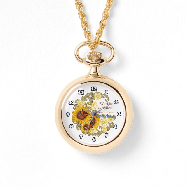 Reloj De Pulsera Abuela girasol (Anverso)
