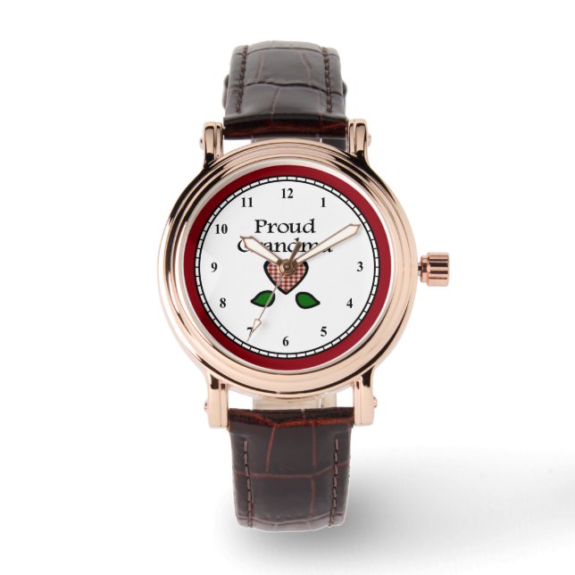 Reloj De Pulsera Abuela orgullosa (Anverso)