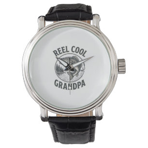 Reloj De Pulsera Abuelo Genial Camiseta Vintage Diseño de Pesca de