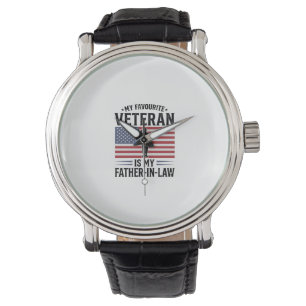 Reloj De Pulsera Abuelo Veterano Suegro Patriótico Cita Vintage Des