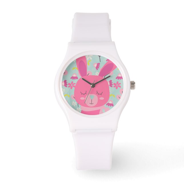 Reloj De Pulsera Abundantes y flores rosas (Anverso)
