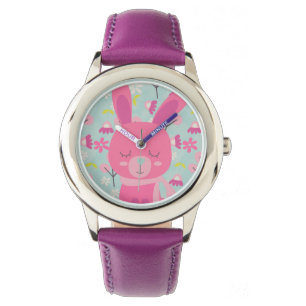 Reloj De Pulsera Abundantes y flores rosas