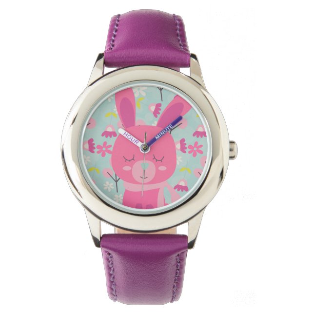 Reloj De Pulsera Abundantes y flores rosas (Anverso)