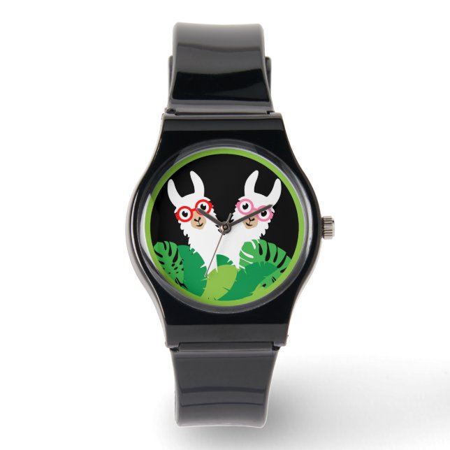 Reloj De Pulsera Accesorios de la flema llamada alpaca (Anverso)