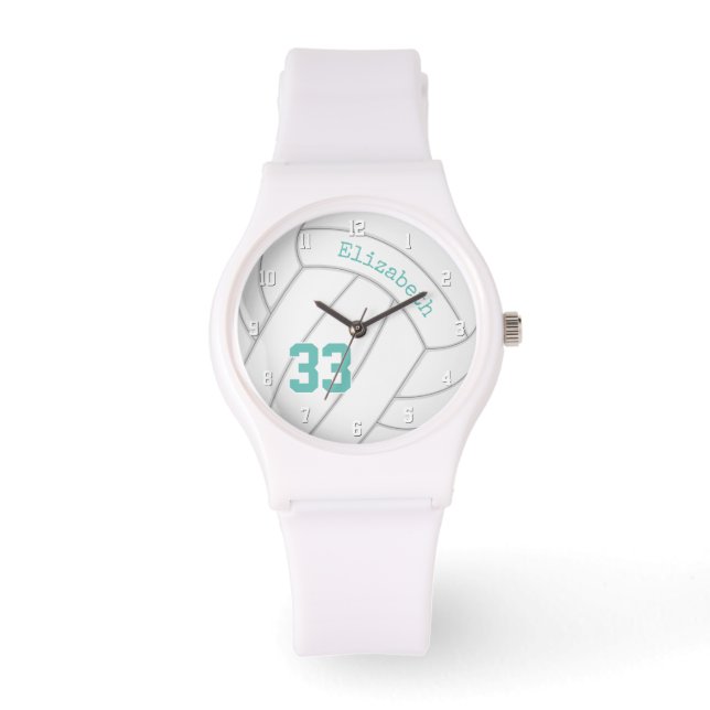 Reloj De Pulsera accesorios deportivos personalizados voleibol simp (Anverso)