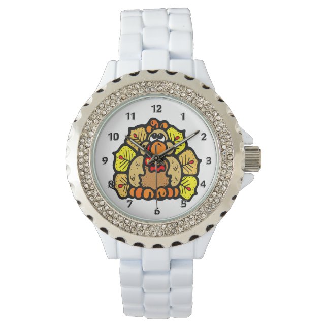 Reloj De Pulsera Acción de Gracias Turquía (Anverso)