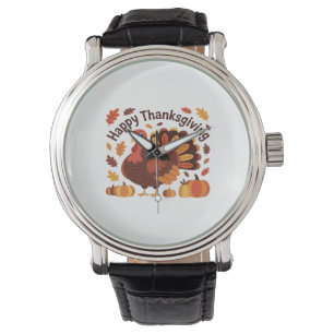 Reloj De Pulsera Acción de Gracias Turquía - Overs clásicos de vaca