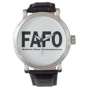 Reloj De Pulsera Acciones FAFO tienen consecuencias