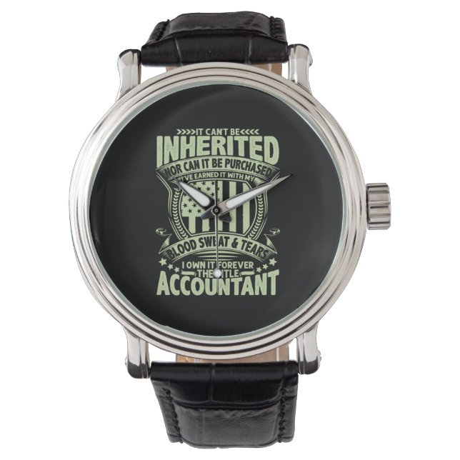 Reloj De Pulsera Accountant Gift | The Title  Accountant (Anverso)