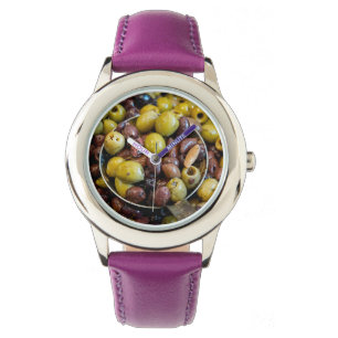 Reloj De Pulsera Aceitunas negras y verdes