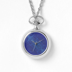 Reloj De Pulsera Aceptación   Medallones Blue Indigo Violet Boho