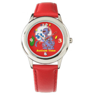 Reloj De Pulsera Acero inoxidable del autismo infantil
