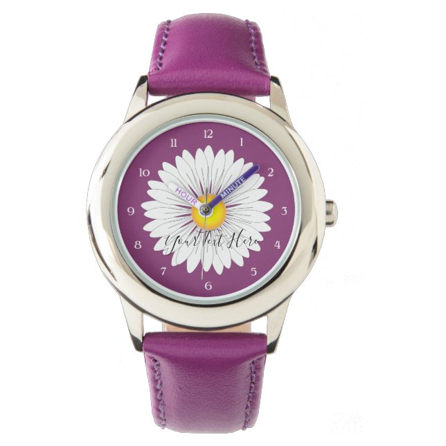 Reloj De Pulsera Acero inoxidable púrpura bonito (Anverso)