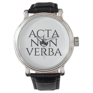 Reloj De Pulsera Acta Non Verba