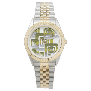 Reloj De Pulsera Activate My Heart Pattern Silver