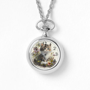 Reloj De Pulsera Acuarela Adorable Ragamuffin Kitten Imprimir