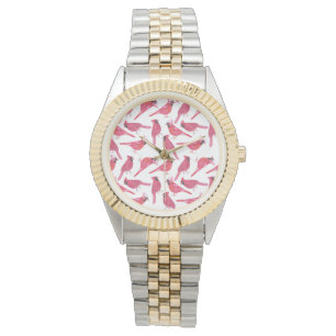 Reloj De Pulsera Acuarela cardinal o cardinal septentrional del
