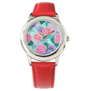 Reloj De Pulsera Acuarela de jardín de primavera 2