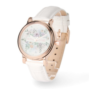 Reloj De Pulsera Acuarela floral elegante