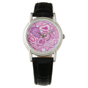 Reloj De Pulsera acuarela rosa agada