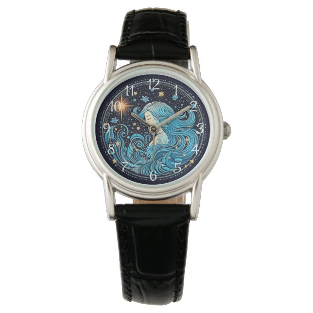 Reloj De Pulsera Acuario ・ 20 de enero - 18 de febrero (Anverso)