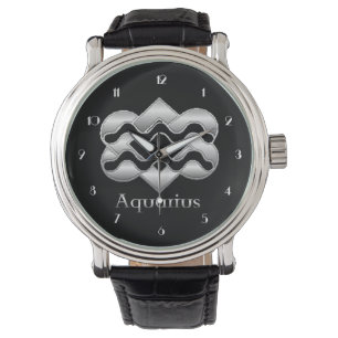 Reloj De Pulsera Acuario Rótulo de Nacimiento Celta Knot Zodiac Ob