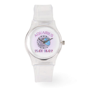 Reloj De Pulsera Acuario, signo de zodiaco