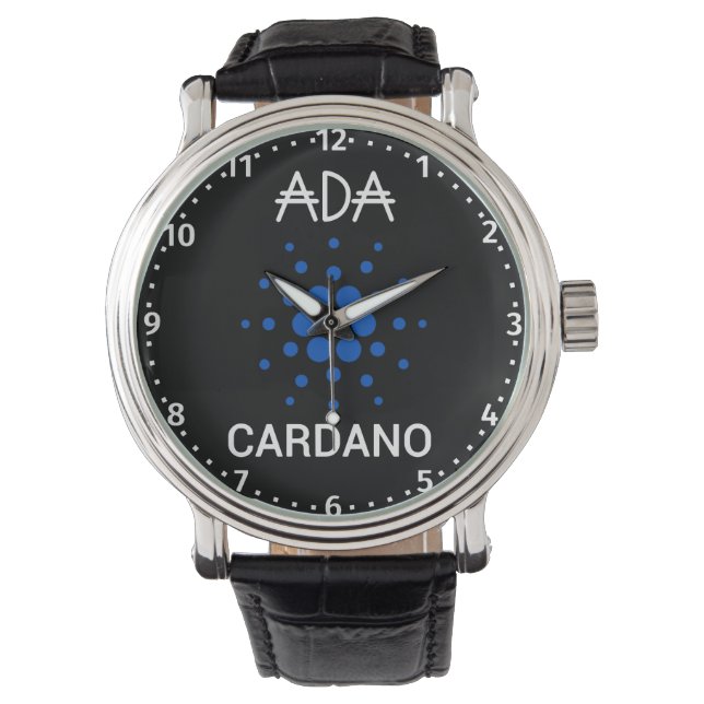 Reloj De Pulsera ADA Cardano Crypto Coin Poster (Anverso)