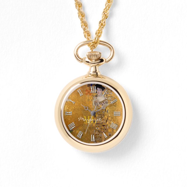 Reloj De Pulsera Adele, Lady in Gold, de Gustav Klimt, nombre del m (Anverso)