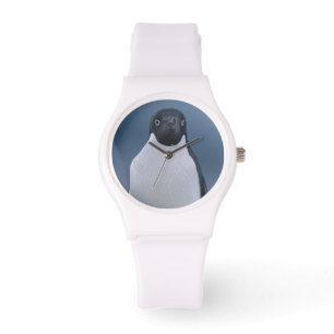 Reloj De Pulsera Adelie Penguin sobre hielo