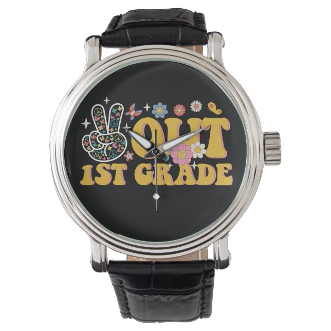 Reloj De Pulsera Adiós 1er Grado Genial Último Día de Escuela (Anverso)