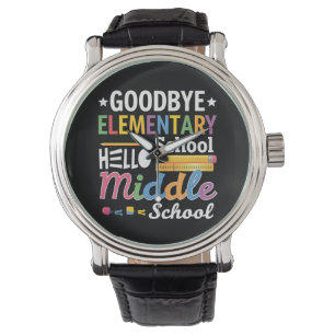 Reloj De Pulsera Adiós Escuela Primaria Hola Escuela Secundaria