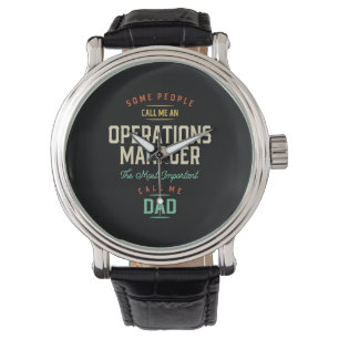 Reloj De Pulsera Administrador de operaciones y padre