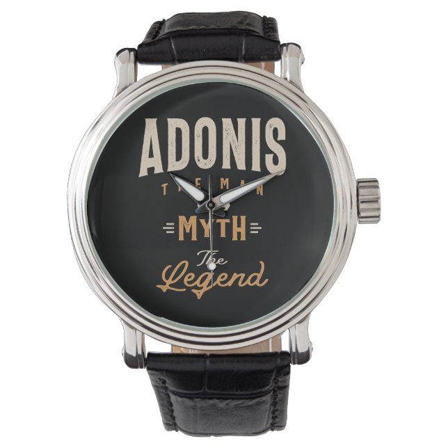 Reloj De Pulsera Adonis Nombre Personalizado - Adonis Funny (Anverso)