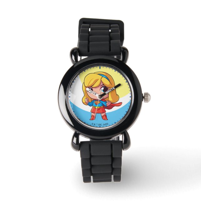 Reloj De Pulsera Adorable Supergirl Stance (Anverso)
