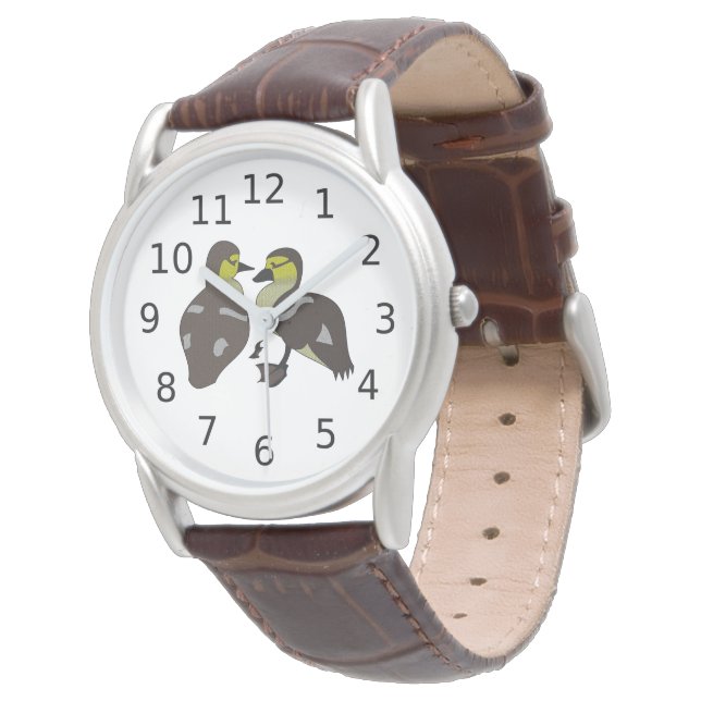 Reloj De Pulsera Adorable Twin Baby Duckling Huddling Personalizado (Angular)