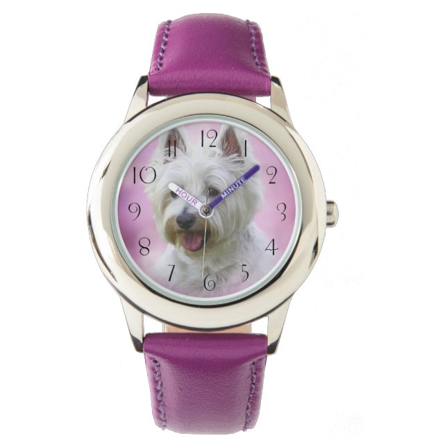 Reloj De Pulsera Adorable West Highland white terrier (Anverso)