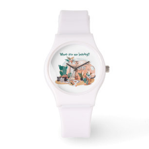 Reloj De Pulsera Adorables bohemias "¿Cuándo nos vamos?" Camper