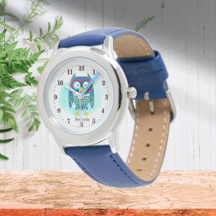 Reloj De Pulsera adorables búho añaden nombre Watch