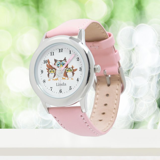 Reloj De Pulsera adorables búho añaden nombre Watch (Subido por el creador)