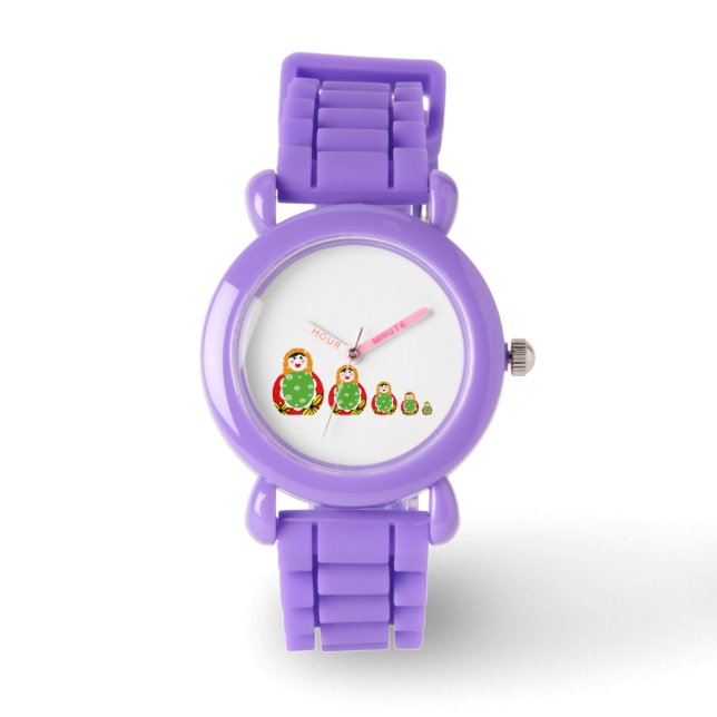 Reloj De Pulsera adorables muñecas anidadoras rusas (Anverso)