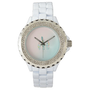 Reloj De Pulsera Adorables Plumas Modernas Femeninas