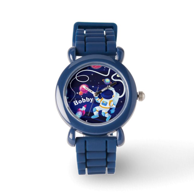 Reloj De Pulsera Adorables Spaceman Personalizado colorido (Anverso)