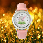 Reloj De Pulsera adoradores lindos de conejo añaden nombre<br><div class="desc">lindos amantes del conejo añaden nombre Watch</div>