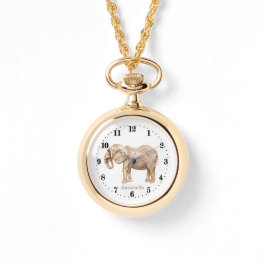 Reloj De Pulsera adoradores lindos de elefantes añaden nombre