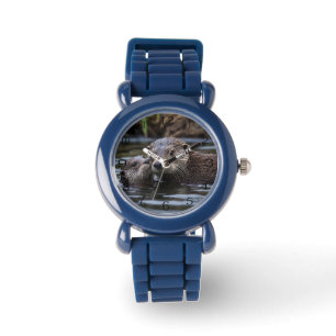 Reloj De Pulsera **"Adrift in Love: Mummy and Baby Otter"**
